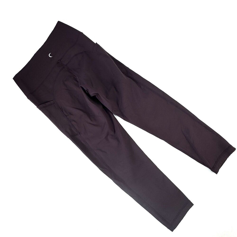 Zyia Active Plum Pocket Light n Tight Hi-Rise Capri 20" Leggings Pant Size 4